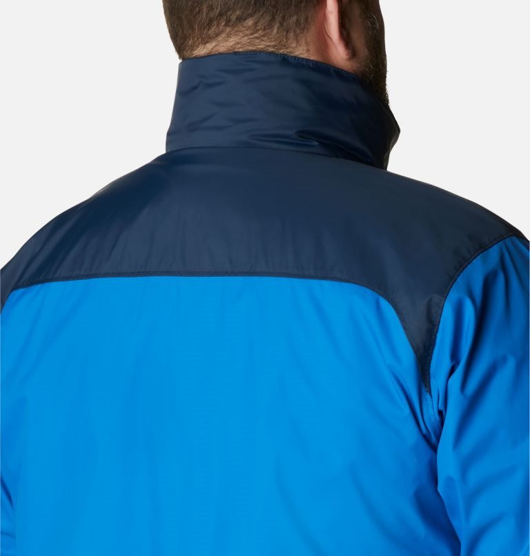 Men's Columbia Glennaker Lake Rain Jackets Blue | Plus Size CA-O1803